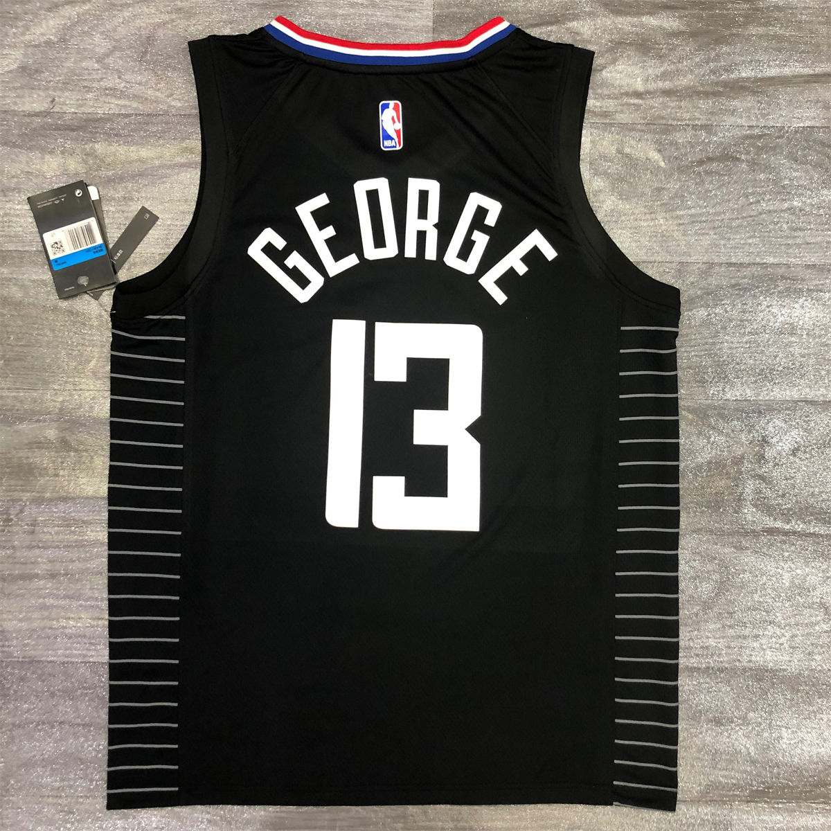 NBA Los Angeles Clippers V neck Black Jersey GEORGE#13 S-XXL