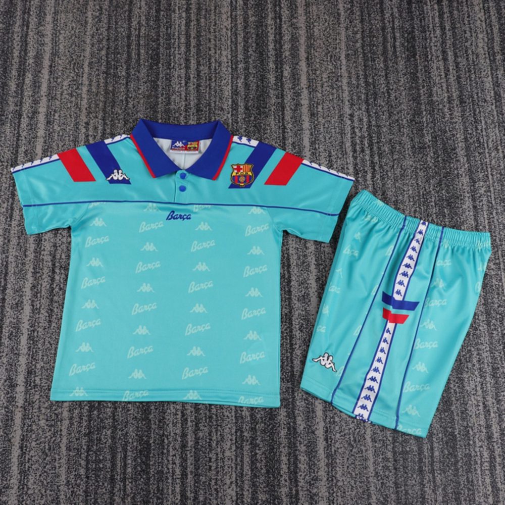 Retro Barcelona 92/95 away jersey Kid Kits Size 16-28