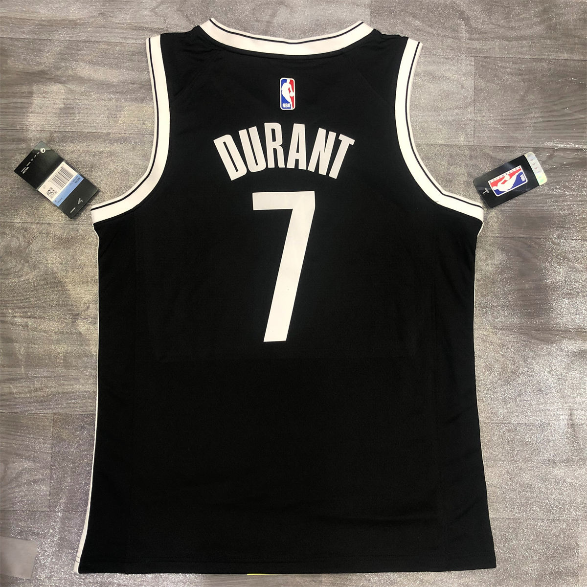 NBA Brooklyn Nets V neck Black Jersey Durant#7 S-XXL