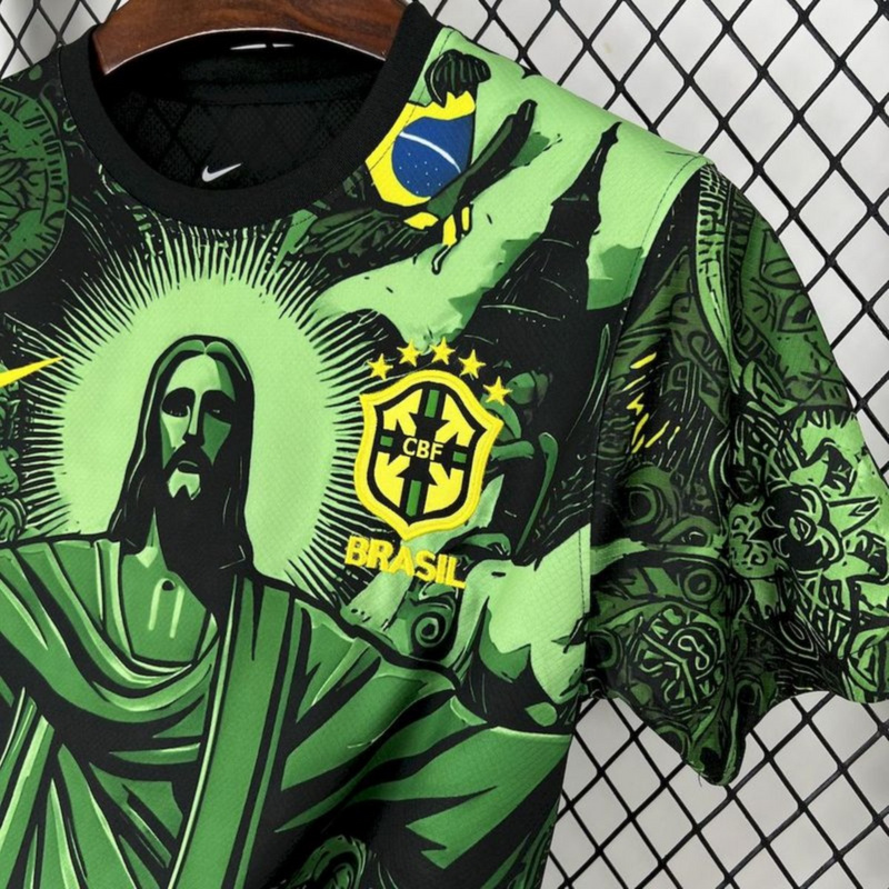 2024/25 Brazil Special Edition Green jersey Fan Version