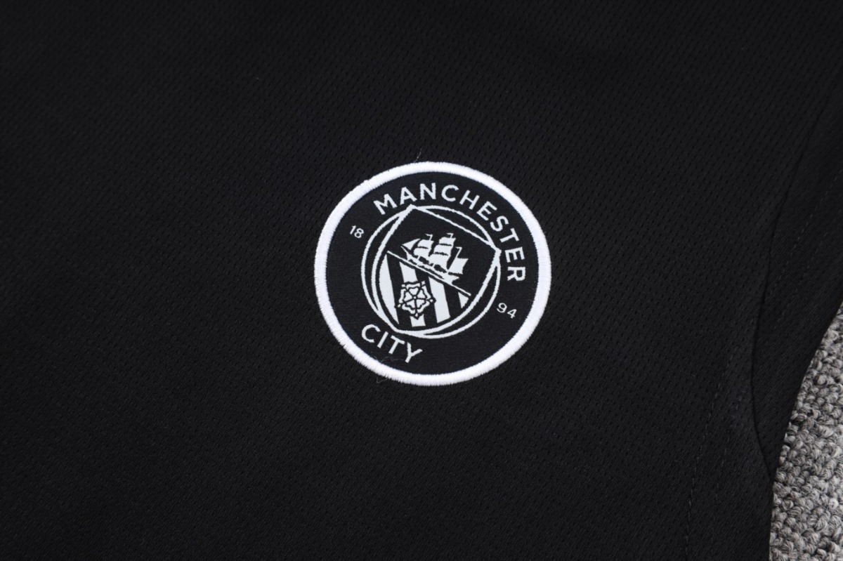 2026 Manchester City Black Training Set Shirt and Shorts