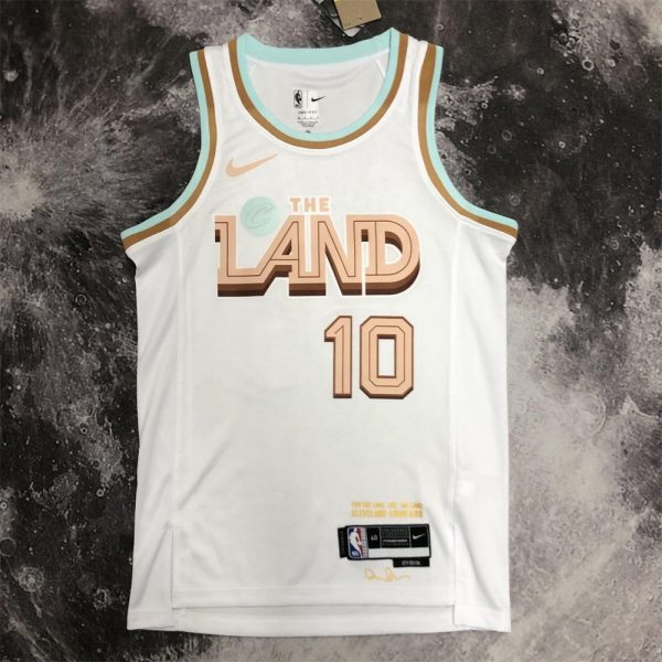 NBA Cleverland Cavaliers Round Neck White jersey GARLAND#10 S-XXL