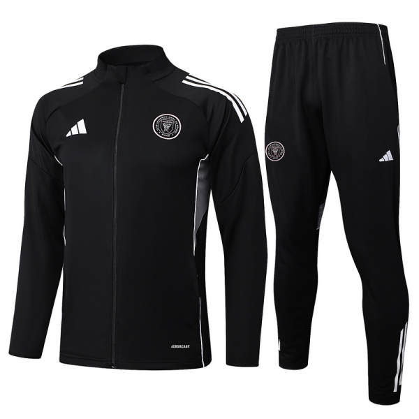 2025/26 Miami Black Jacket Training Suit Set Football Team Shirt Sports Fashion