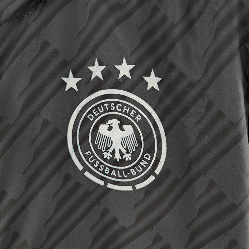2022 Germany Windbreaker Black Red and White Sport Unifom jersey Sport Unifom