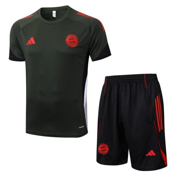 2026 Bayern Munich Dark green Training Set Shirt andShorts