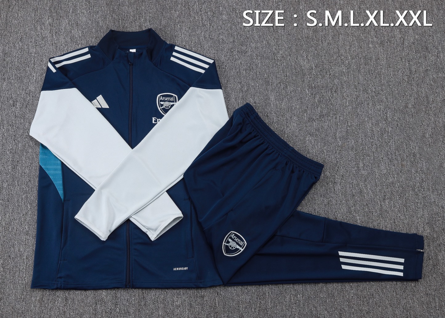 2025/26 Arsenal royal blue Jacket Training Suit Set Football Team Shirt Sports Fashion