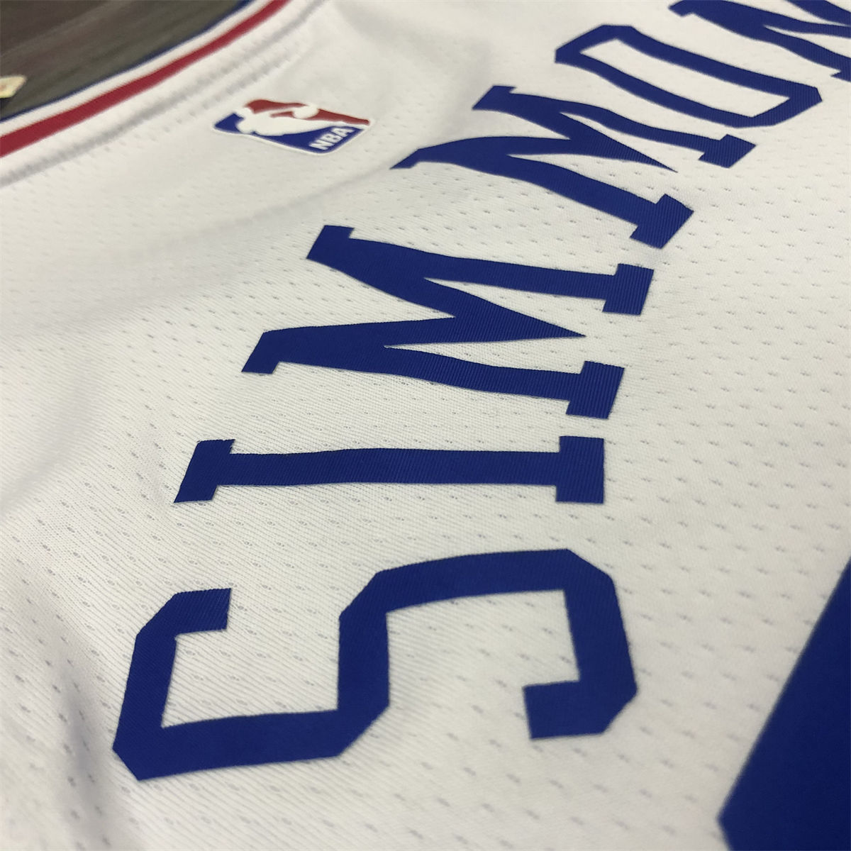NBA Philadelphia 76ers V-Neck White Jersey SIMMONS#25 S-XXL