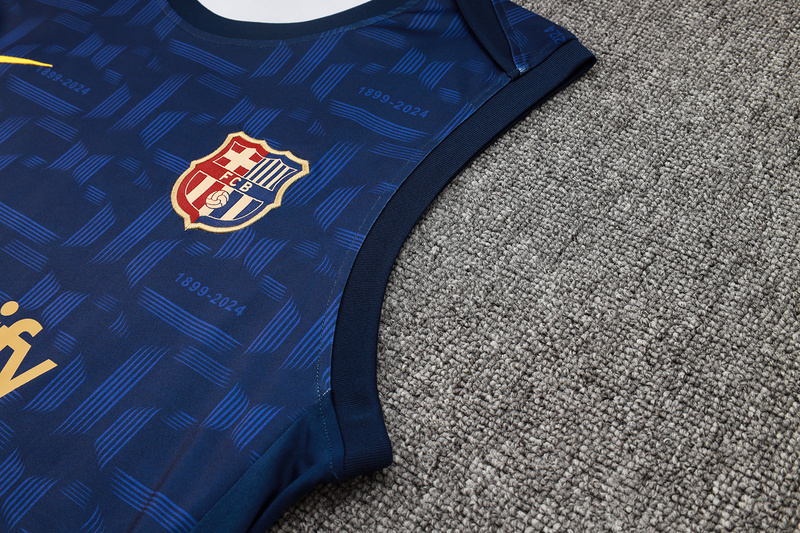 24/25 Barcelona royal blue raining Set Shirt and Shorts