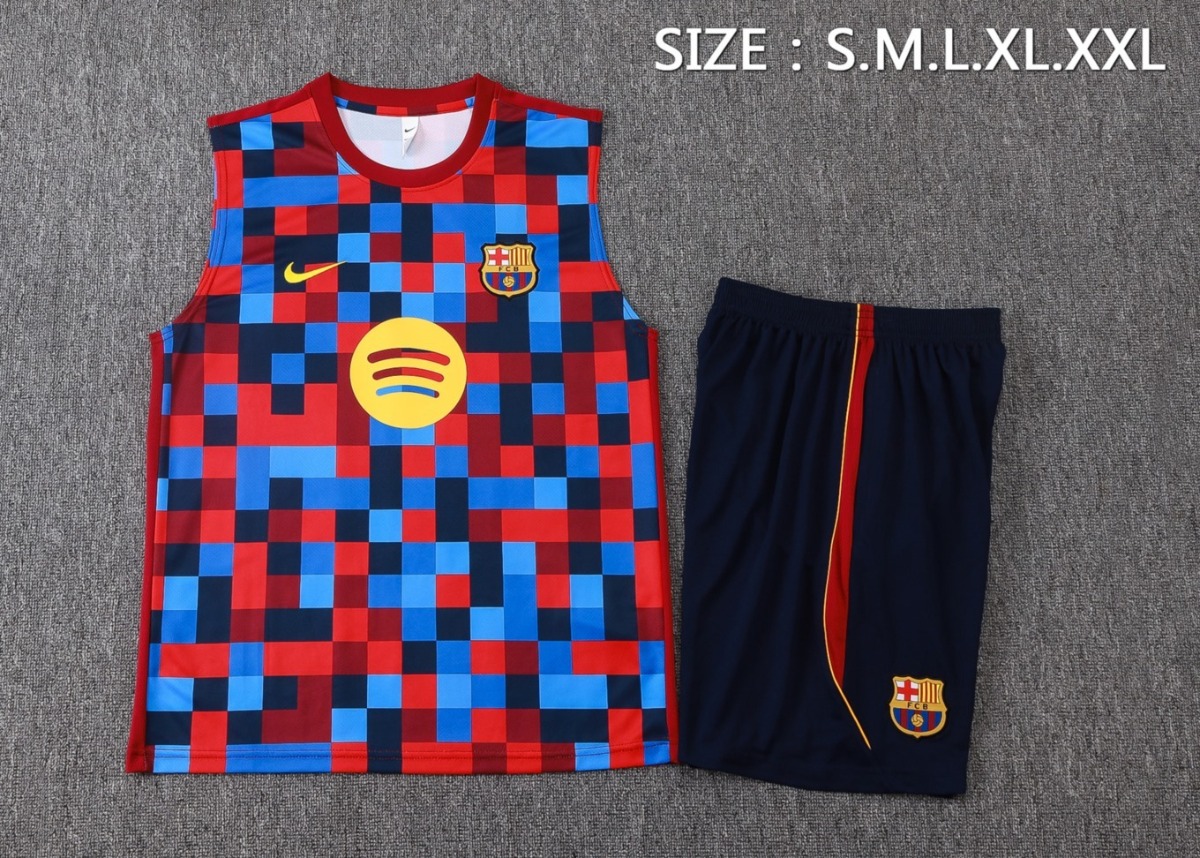 2026 Barcelona Colorful Training Set Shirt and Shorts