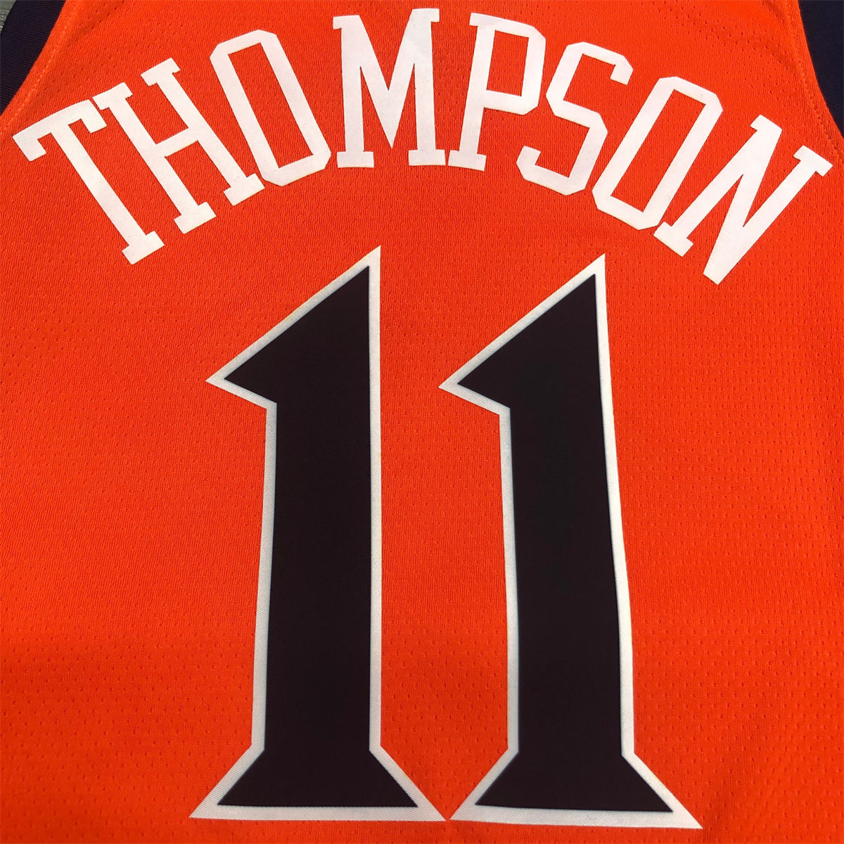 NBA Golden State Warriors V neck Orange Jersey THOMPSON#11 S-XXL