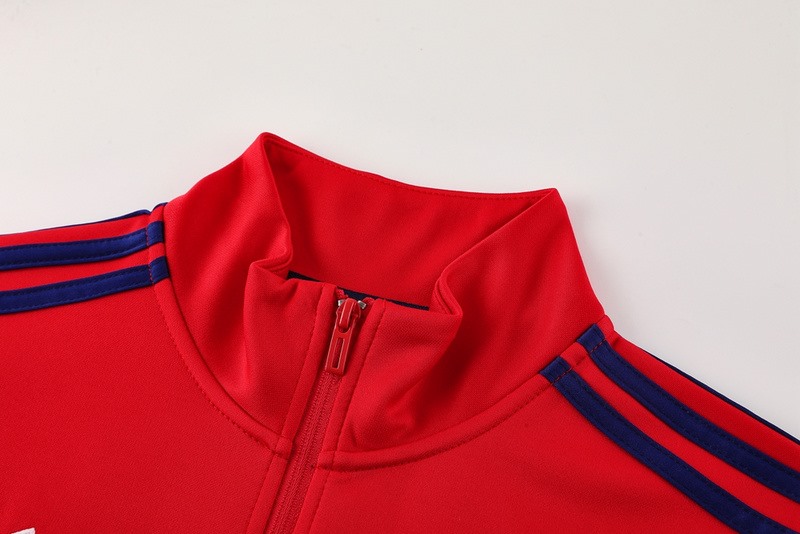 2024 Arsenal Red Jacket Training Suit Set Football Team Shirt Sports Fashion