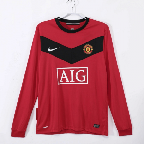 Retro Manchester United 09/10 Home Long Sleeve jersey Fan Version