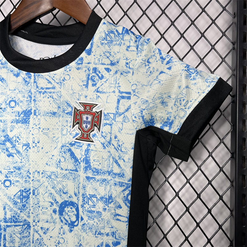 24/25 Portugal Euro Away jersey Kid Kits Size 16-28