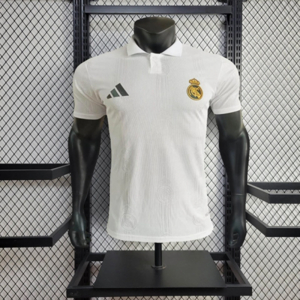 25/26 Real Madrid POLO Special Edition White jersey Player Version