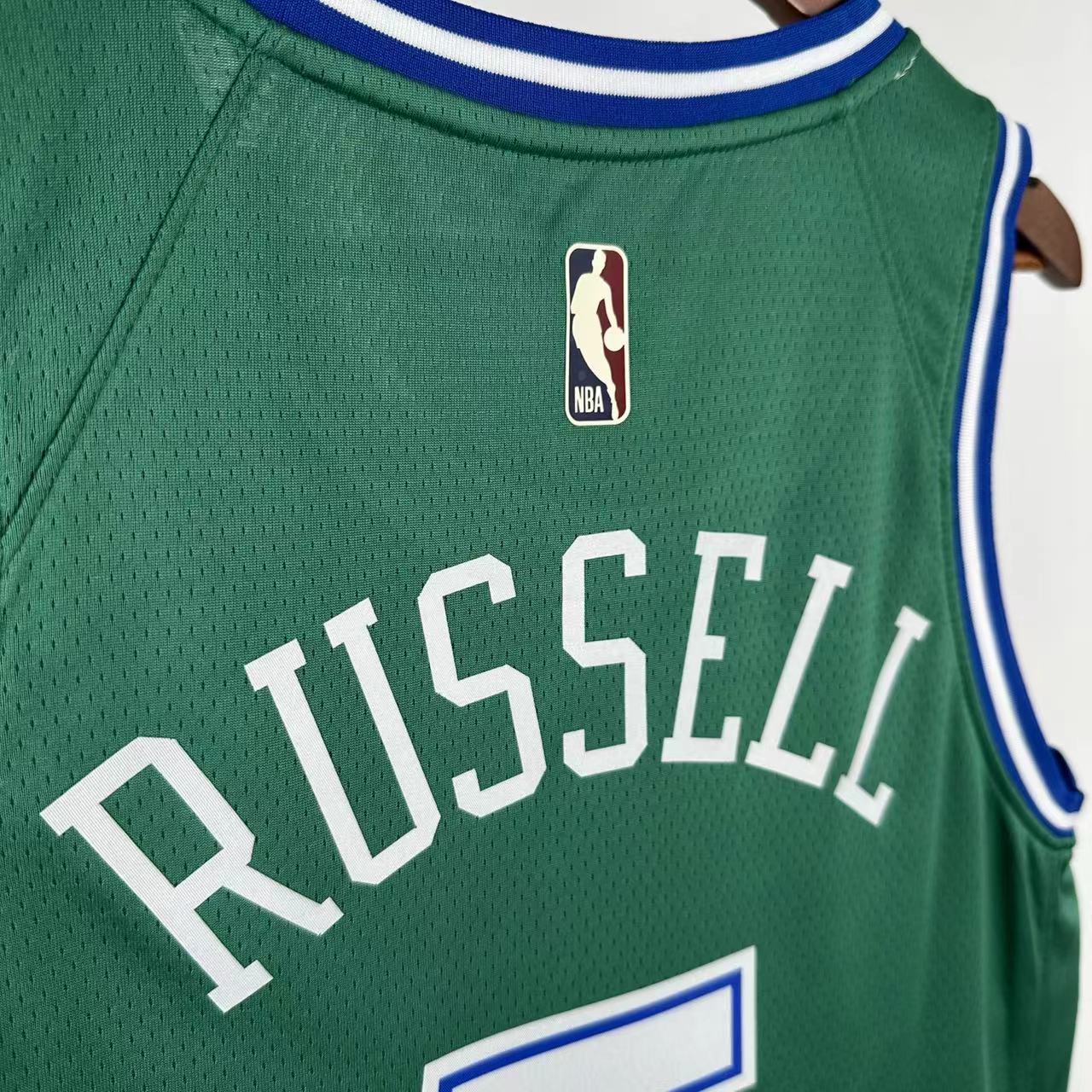 NBA Dallas Mavericks Round Neck Green Jersey RUSSELL#5 S-XXL