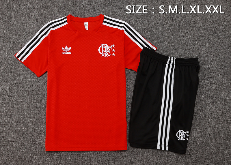 2025/26 Flamengo Red Training Set Shirt and Shorts