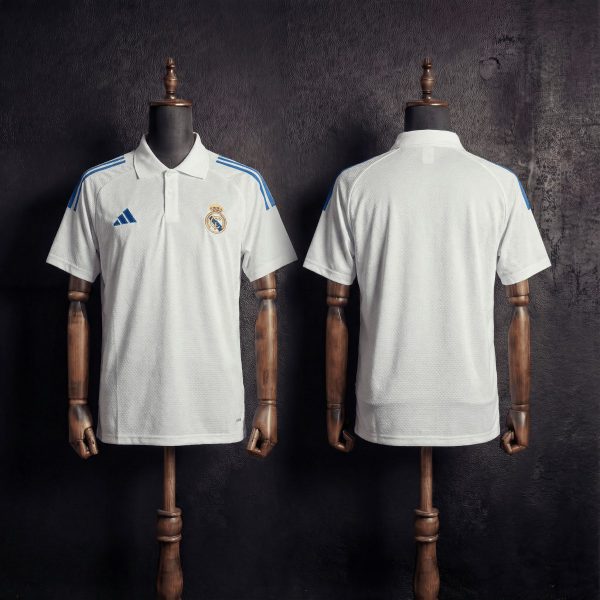 2025/26 Real Madrid Training White Polo Fan version