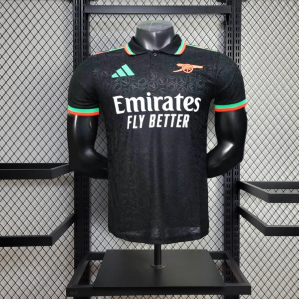 25/26 Arsenal training uniform POLO Black jersey Player Version