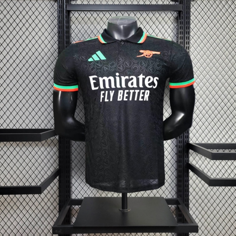 25/26 Arsenal training uniform POLO Black jersey Player Version