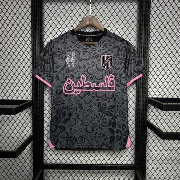 2023/24 CD Palestino Black training pre-match training Jersey Fan Version