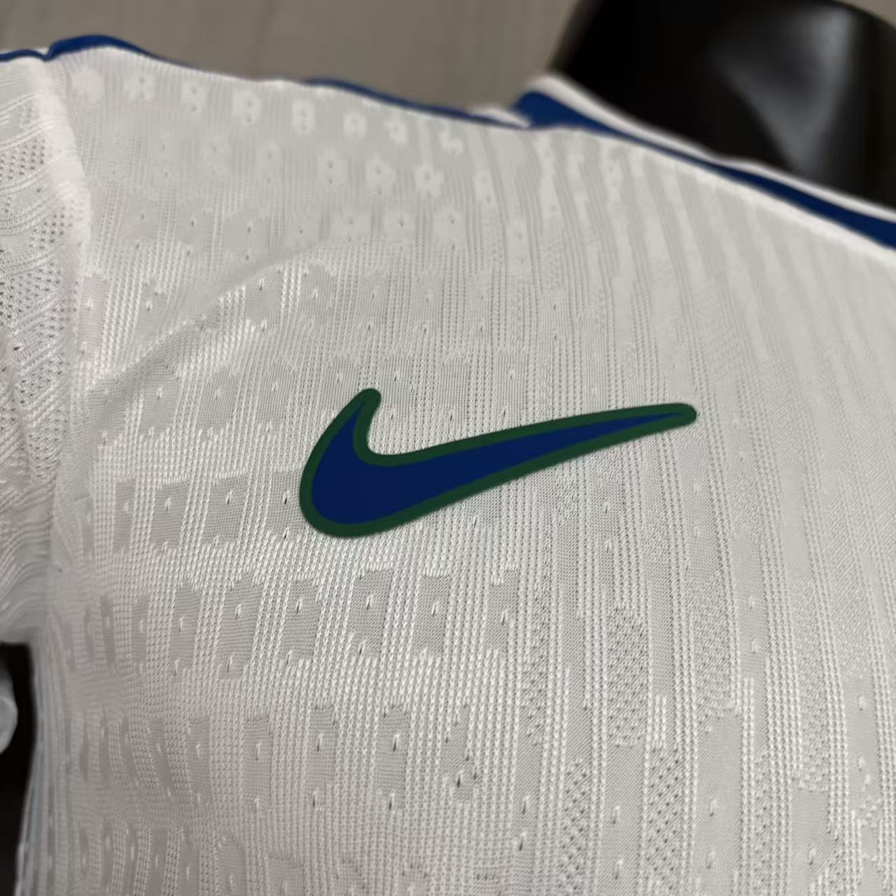 Retro Brazil 1998 White Jersey Player Version