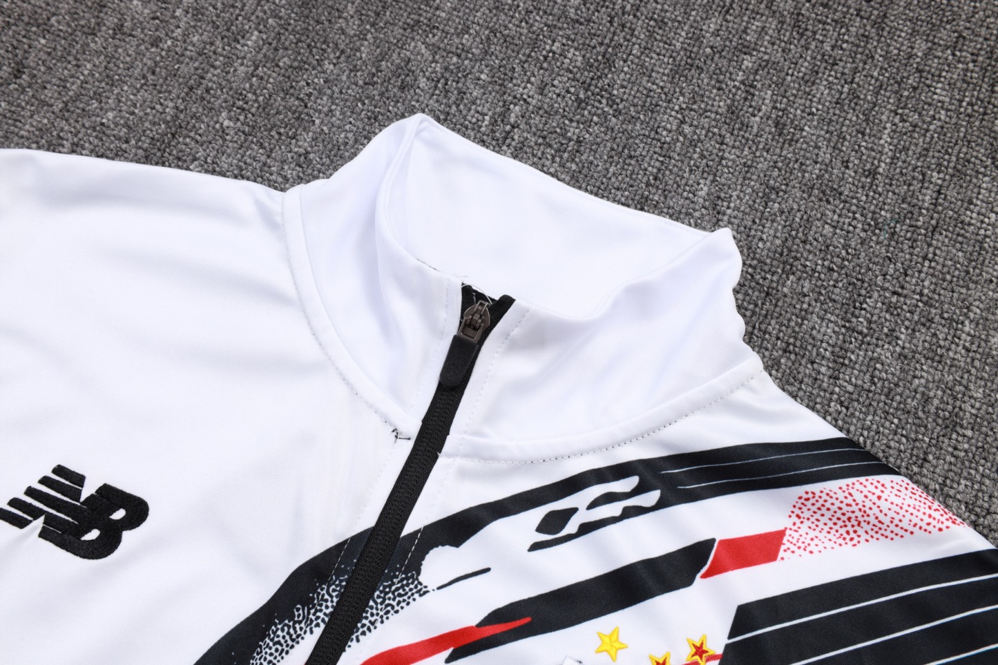 2025/26 Sao Paulo white Jacket Training Suit Set Football Team Shirt Sports Fashion