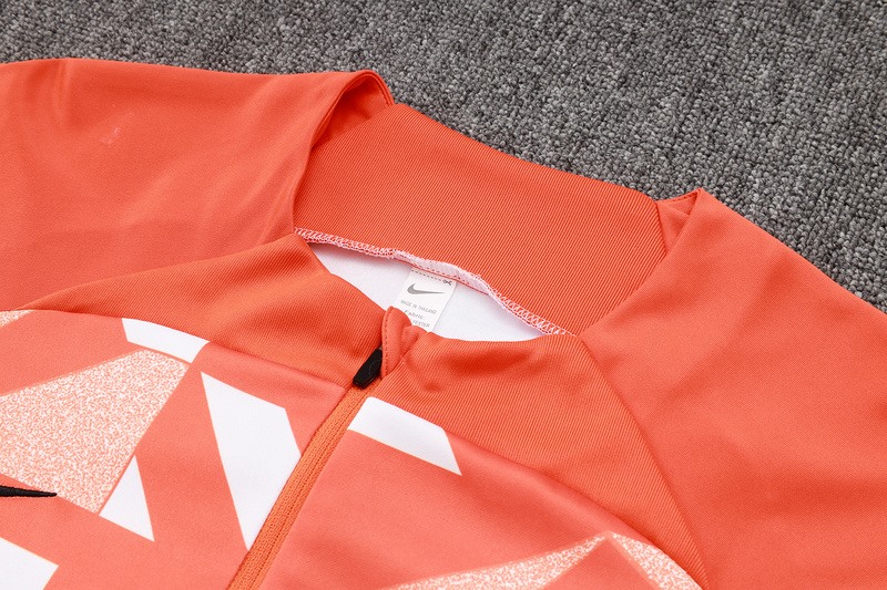 24/25 Inter Milan Orange Long-sleeved half-pull training kit Football team kit