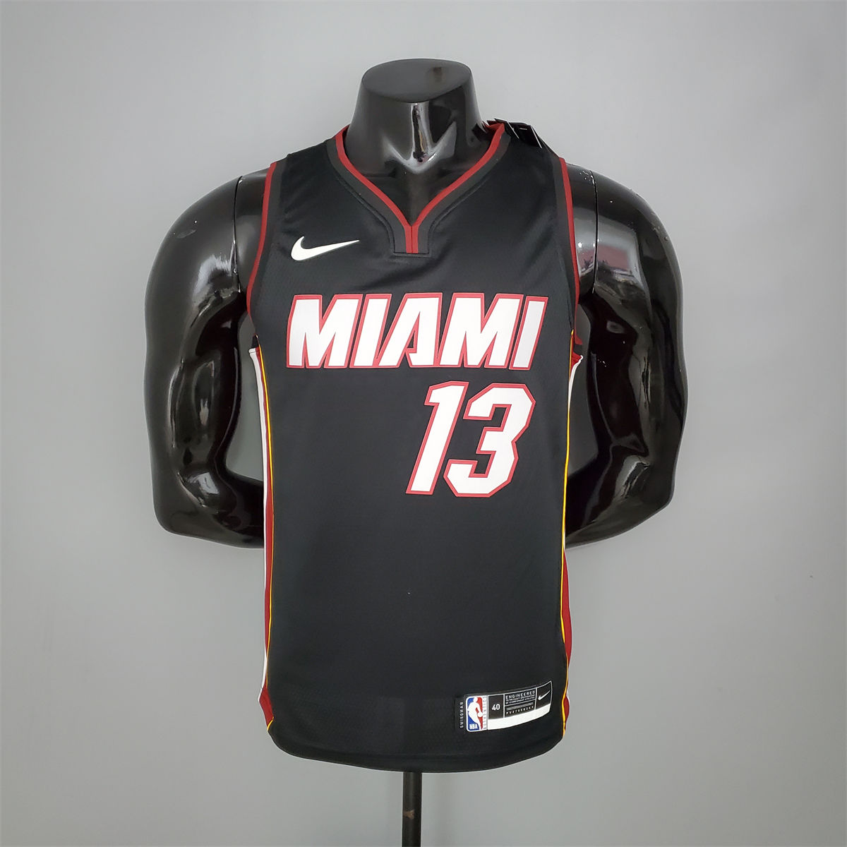 NBA Miami Hearts V-Neck Black Jersey ADEBAYO#13 S-XXL