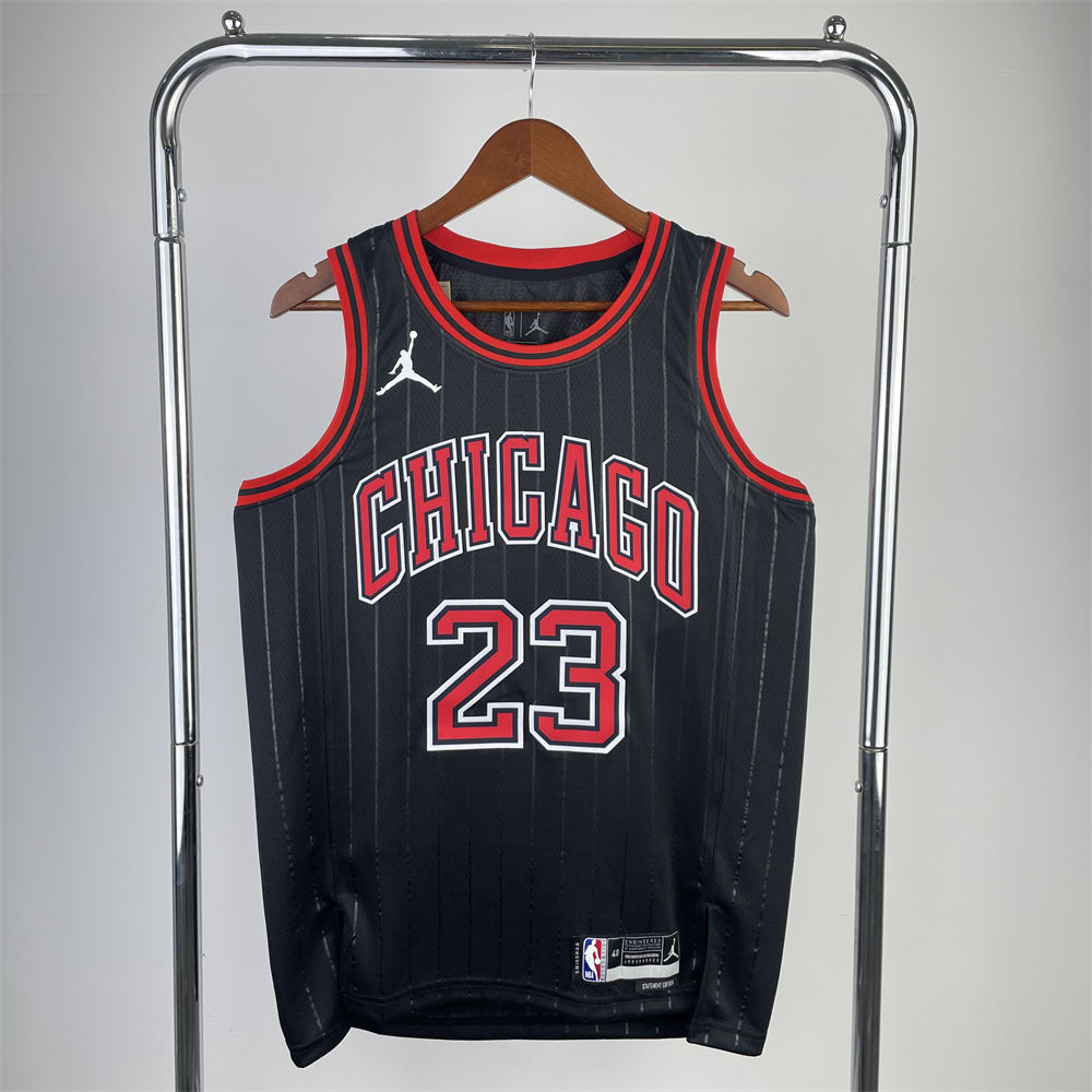 NBA Chicago Bulls Michael JORDAN#23 2022/23 Black JORDAN Edition Swingman Jersey S-XXL