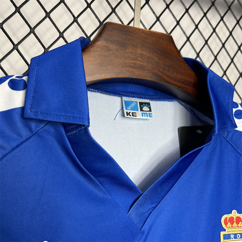 Retro Real Oviedo 90/91 Home jersey Fan Version