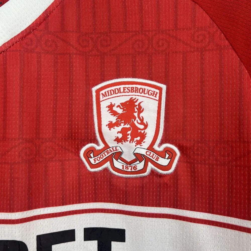 2025/26 Middlesbrough Home Red jersey Fan version