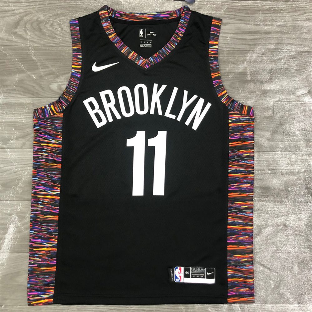 NBA Brooklyn Nets V-Neck Black Jersey IRVING#11 S-XXL