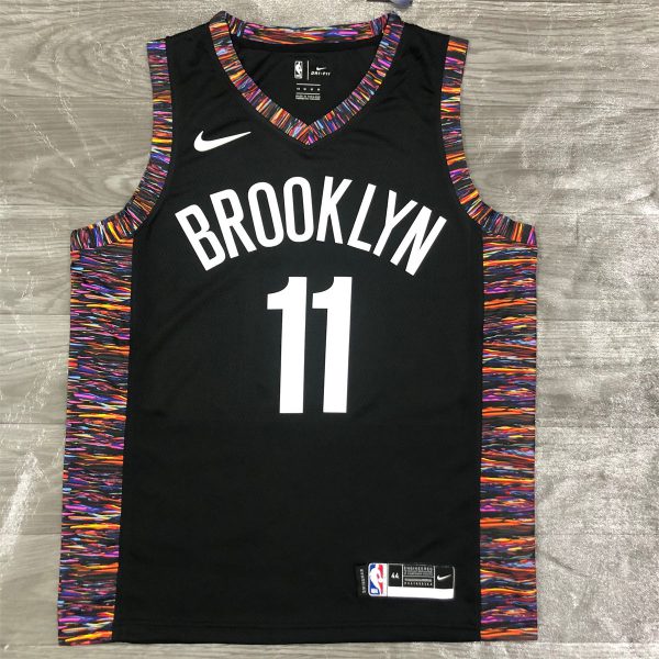 NBA Brooklyn Nets V-Neck Black Jersey IRVING#11 S-XXL