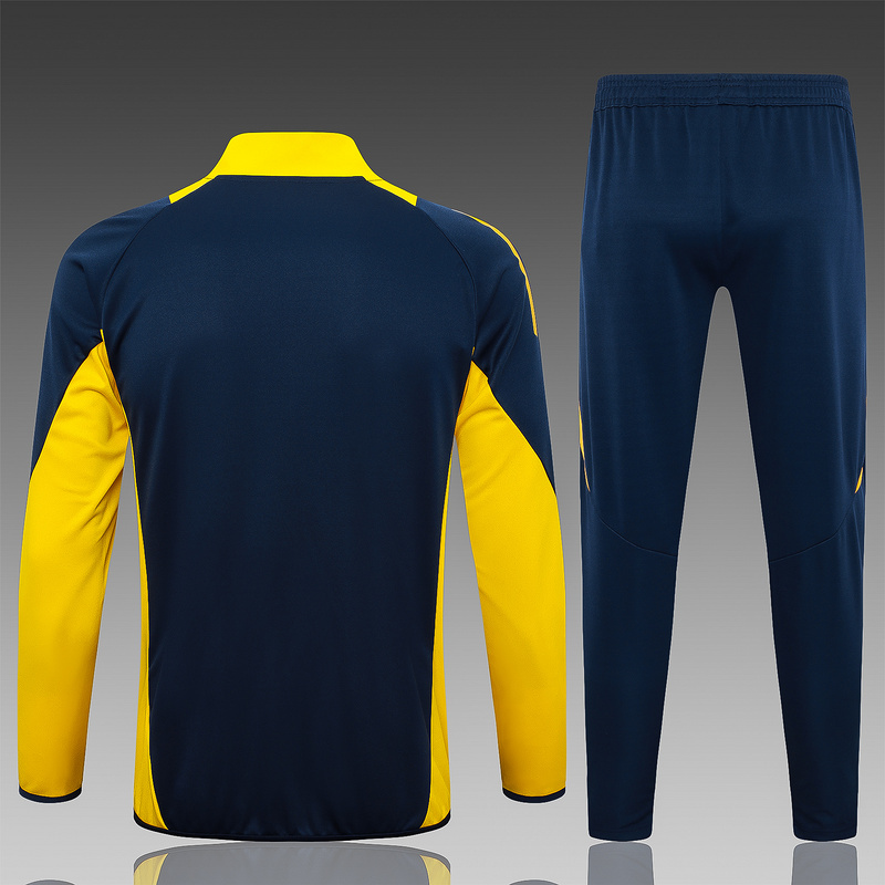 2024/25 Real Madrid Blue Jacket Training Suit Set Football Team Shirt Sports Fashion
