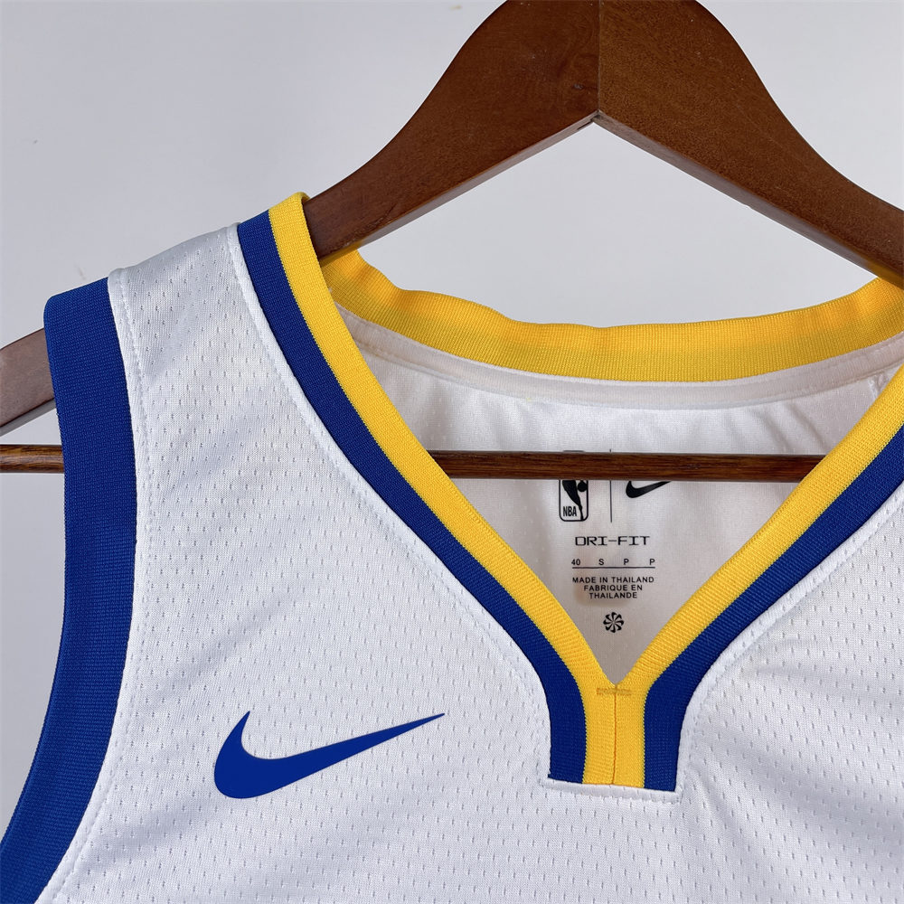 NBA Golden State Warriors 2023 V-Neck White Jersey CURRY#30 S-XXL