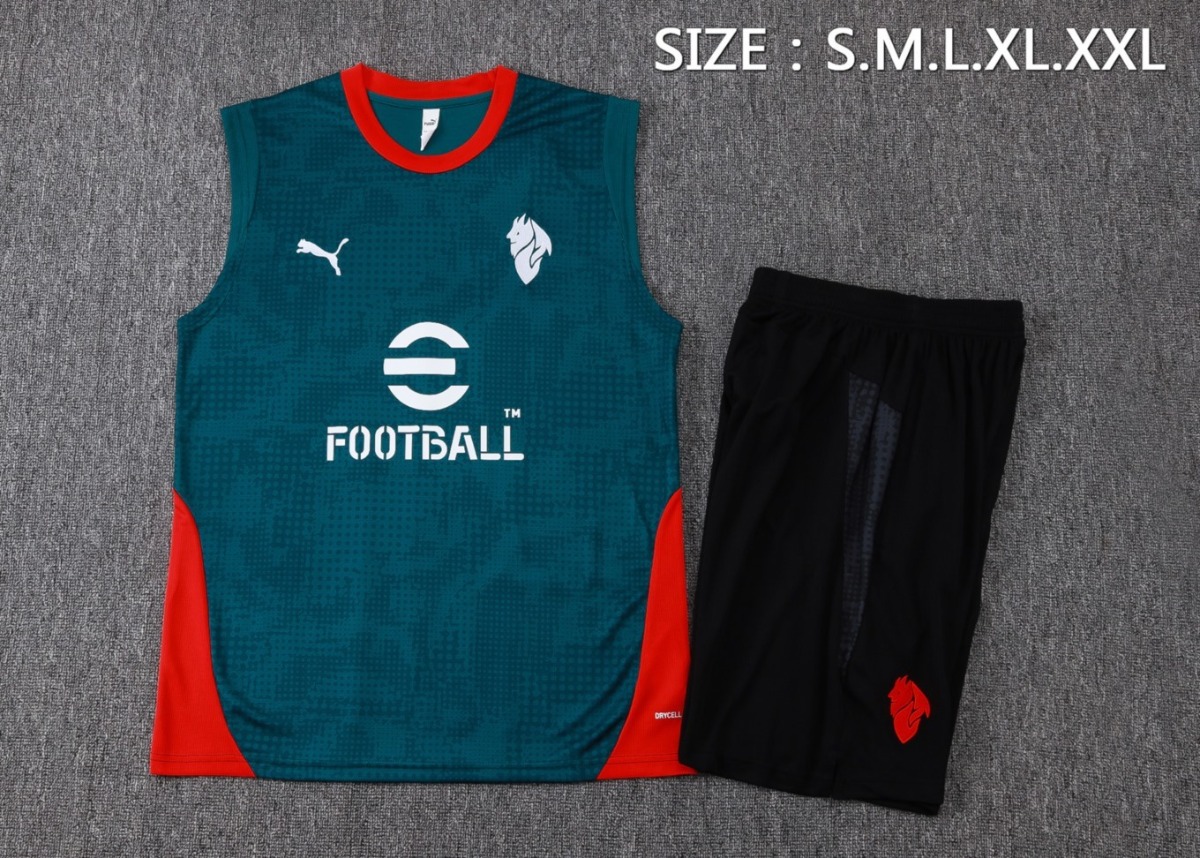 2026 AC Milan Green Training Set Shirt and Shorts