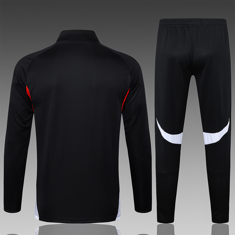 2025/26 Bayern Munich Black Jacket Training Suit Set Football Team Shirt Sports Fashion