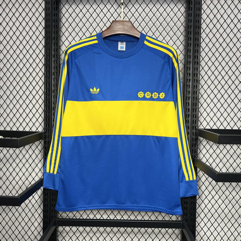 Retro Boca Juniors 1981 Home Long Sleeve jersey Fan Version