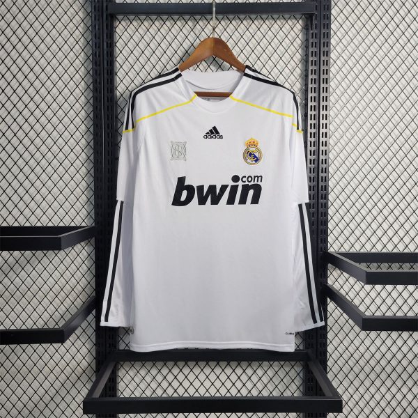 Retro Real Madrid 09/10 Home jersey Third Home Long Sleeves Fan Version
