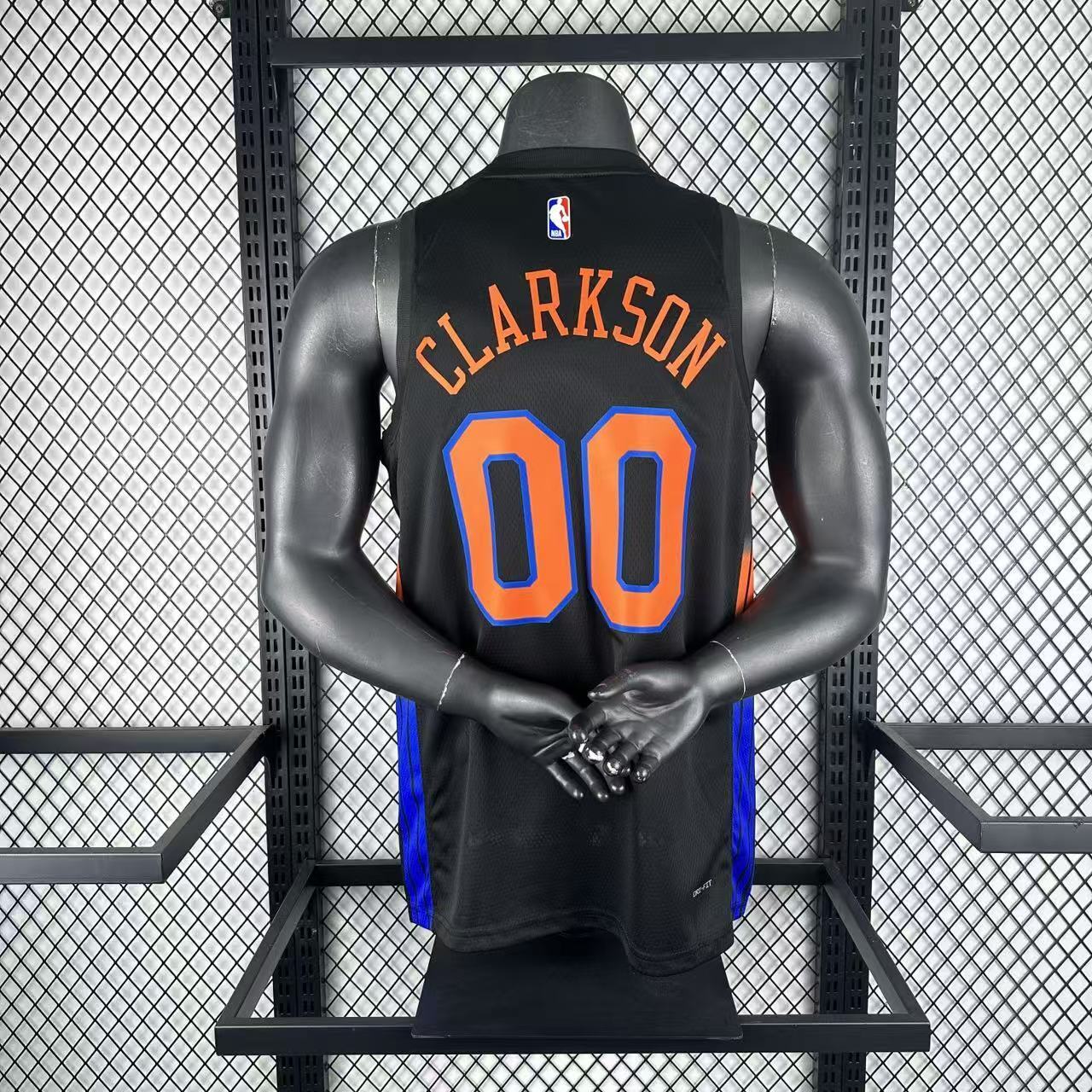 NBA 2026 New York Knicks Black  jersey CLARKSON#00