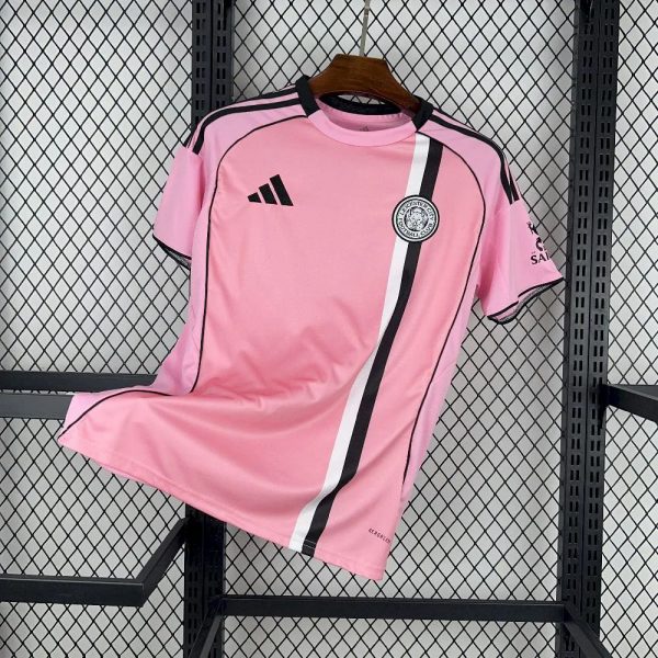 2025/26 Leicester City Away Pink Jersey Fan Version