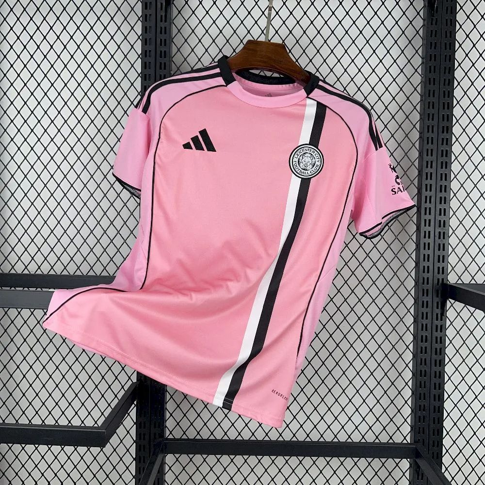 2025/26 Leicester City Away Pink Jersey Fan Version