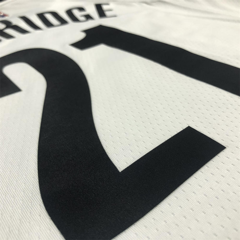 NBA Brooklyn Nets V-Neck White 75th anniversary Jersey ALDRIDGE#21 S-XXL