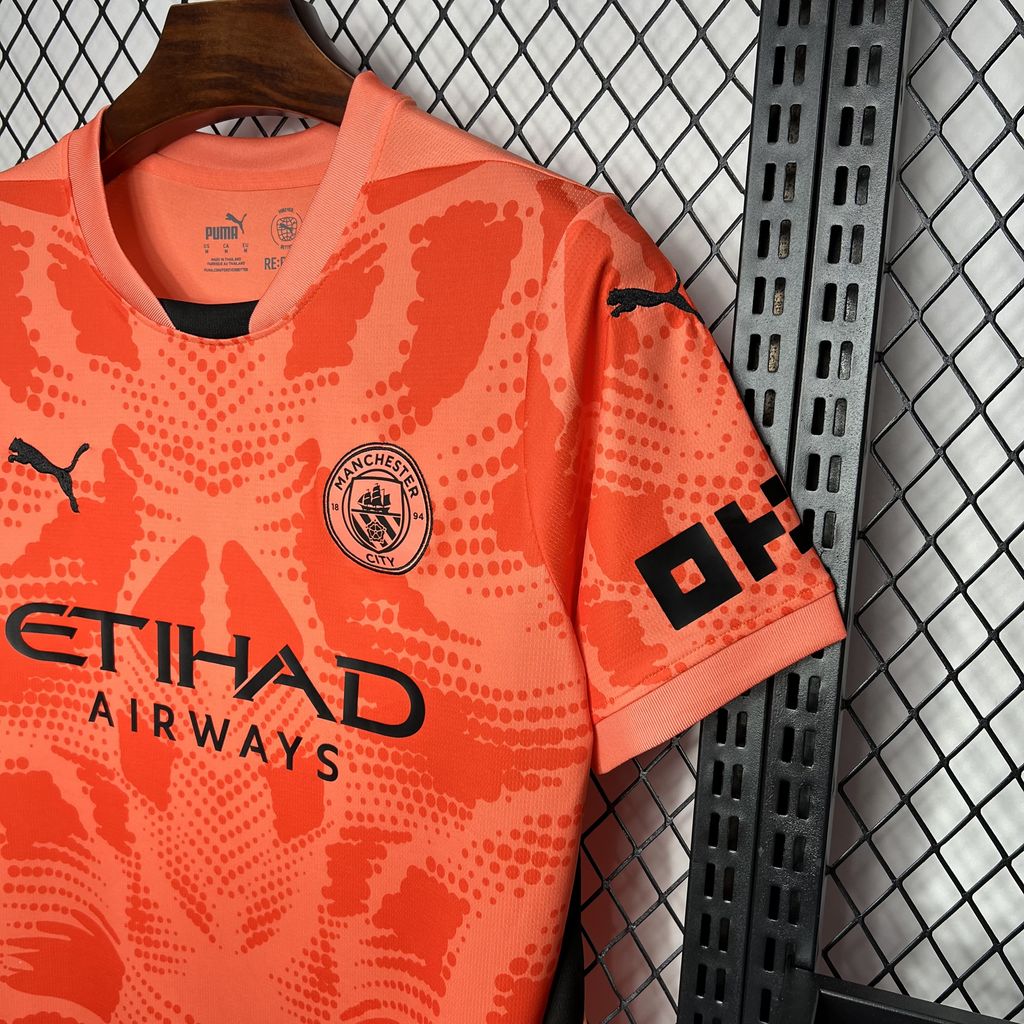 2024/25 Manchester City Orange Color Jersey Fan Version