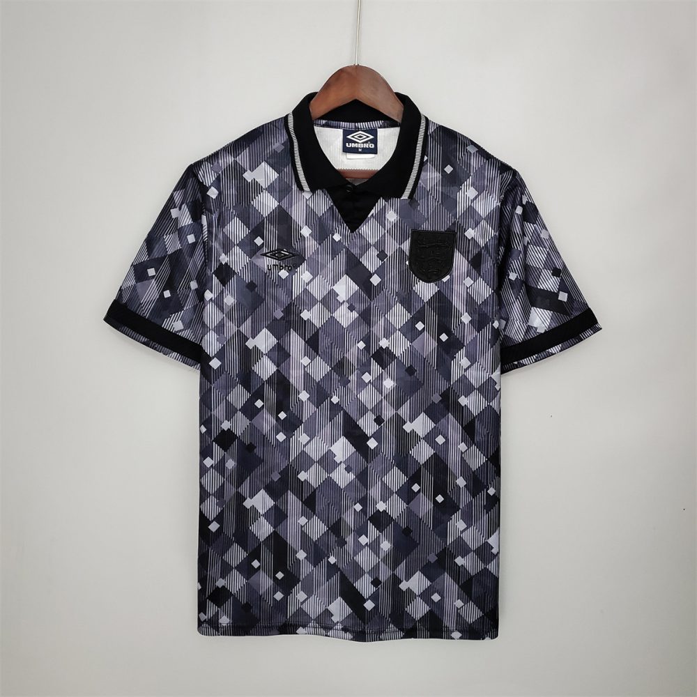 Retro England 1990 black Away jersey Fan Version