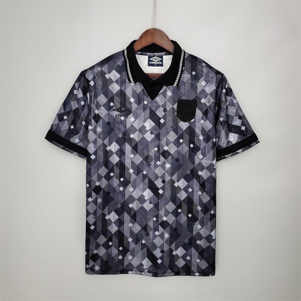 Retro England 1990 black Away jersey Fan Version