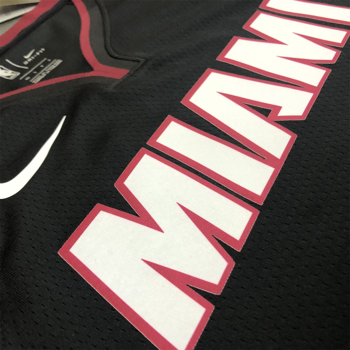 NBA Miami Hearts V-Neck Black Jersey JAMES#6 S-XXL