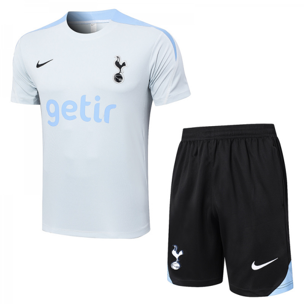 24/25 Tottenham light gray Training Set Shirt and Shorts
