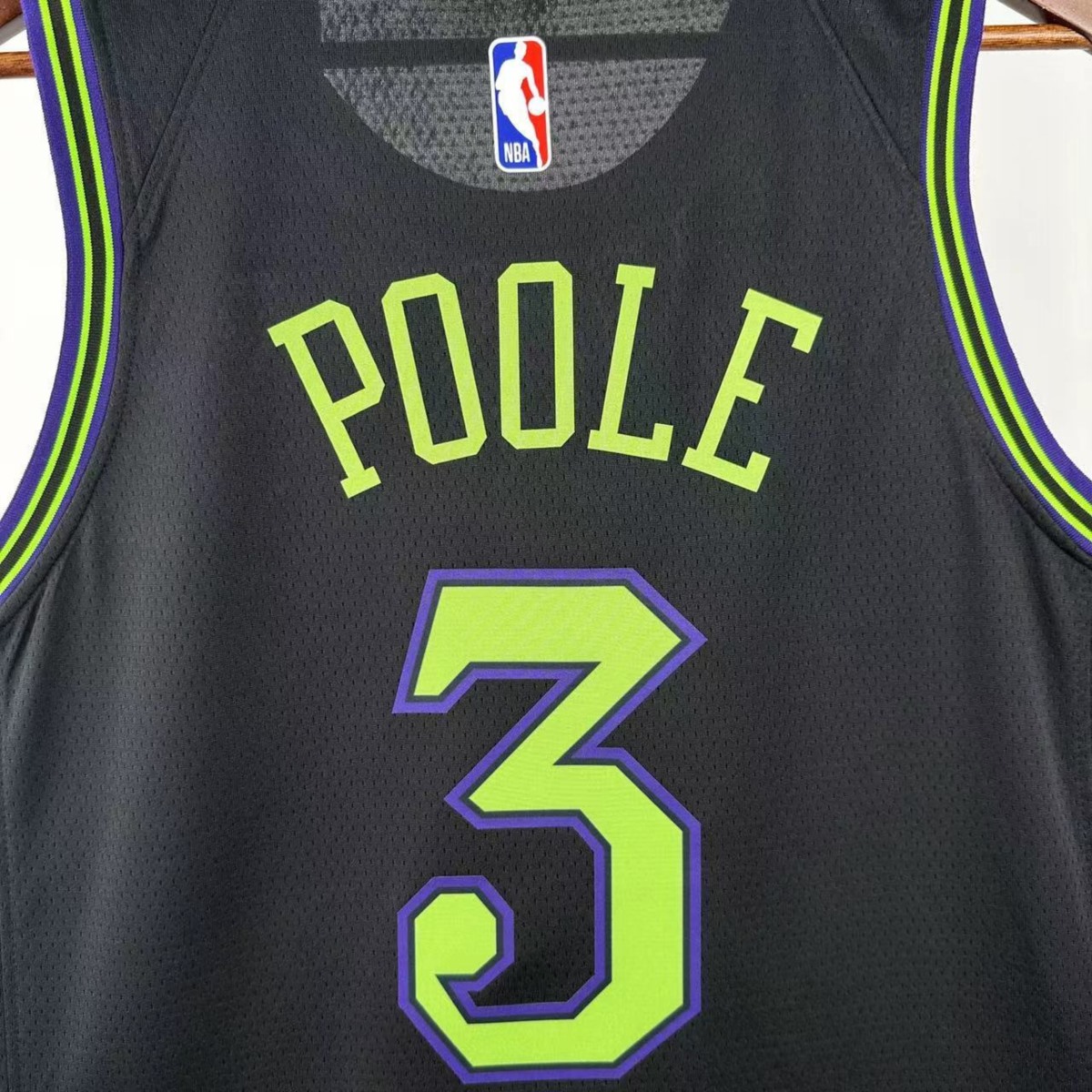 NBA New Orleans Pelicans 2024 City Edition Round Neck Black jersey POOLE#3 S-XXL