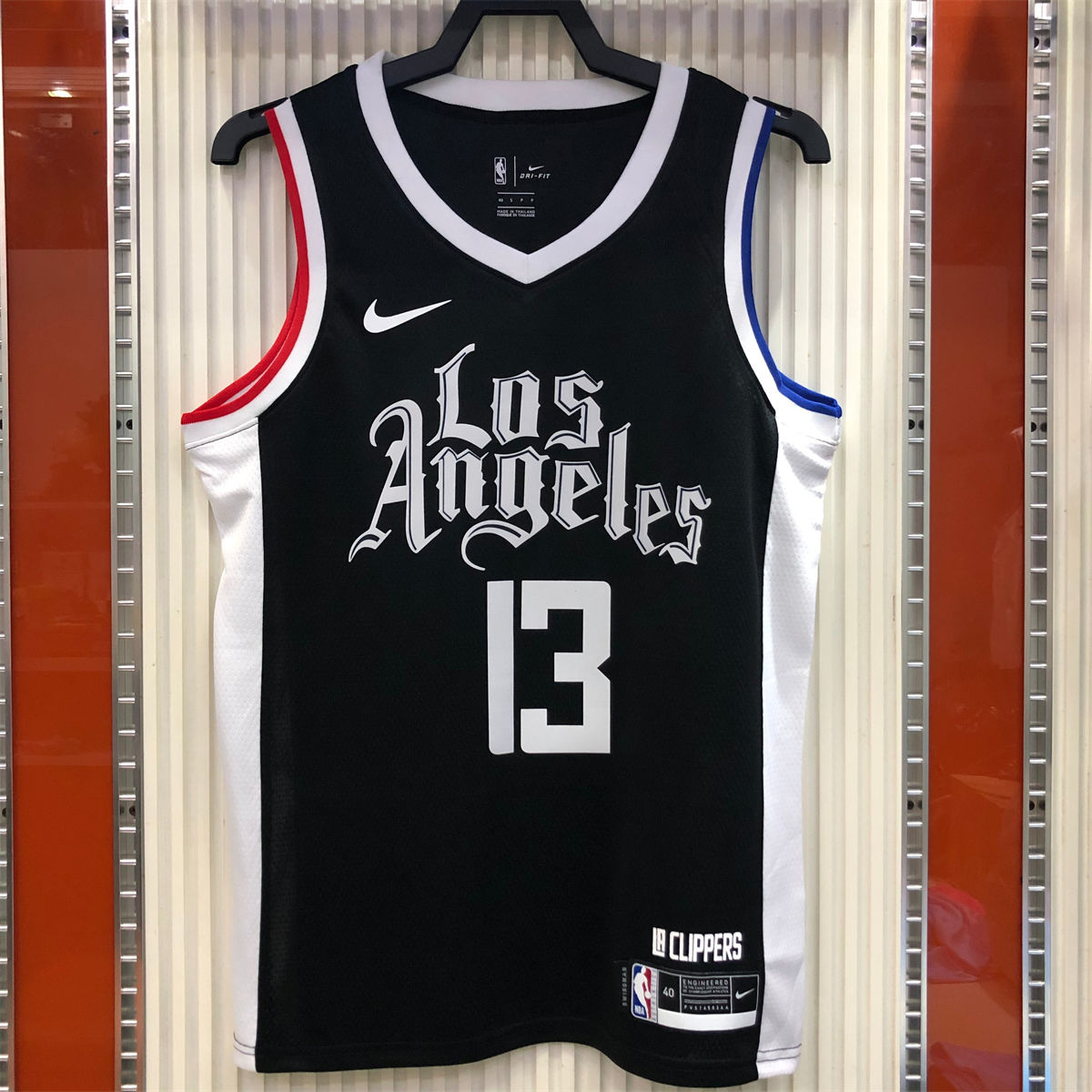 NBA Los Angeles Clippers V neck Black Jersey GEORGE#13 S-XXL